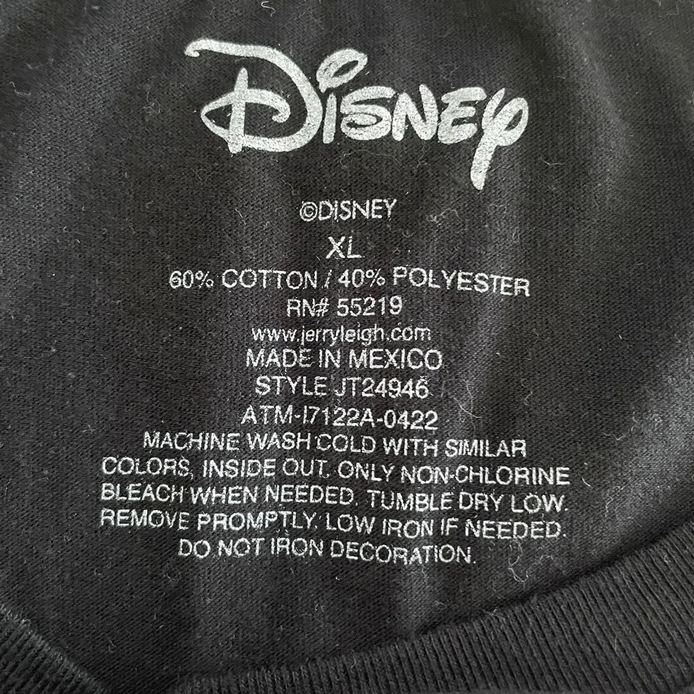 Disney Alice in Wonderland Graphic T-Shirt Black Juniors XL Gildan Used Licensed